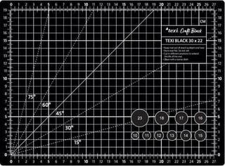 Schneidematte Texi Schneidematte 30 x22 cm Black