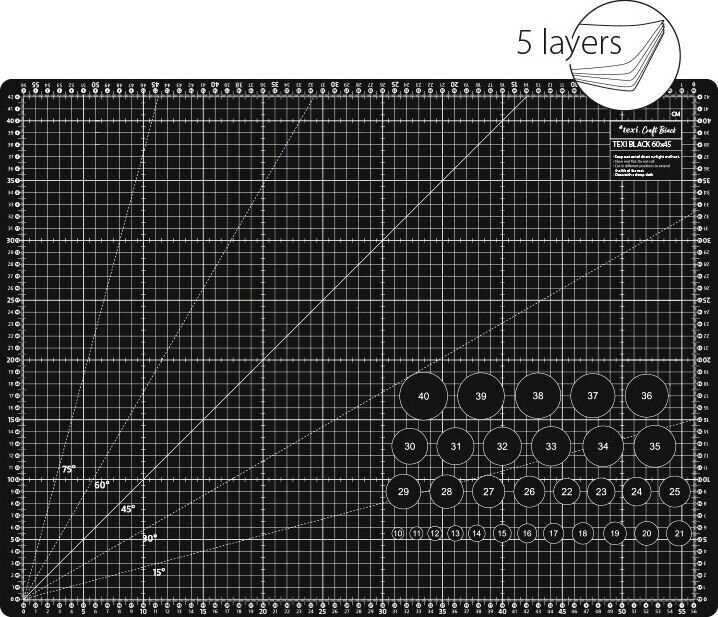  Cutting Pads Texi  Cutting Pads 60 x 45 cm Black