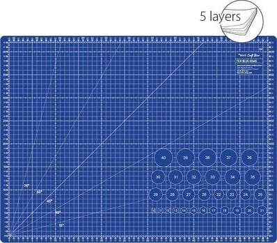 Tapis de coupe Texi Tapis de coupe 60 x 45 cm Blue - 1