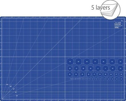 Tapis de coupe Texi Tapis de coupe 90 x 60 cm Blue - 1