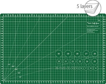 Tapis de coupe Texi Tapis de coupe 45 x 30 cm Green - 1