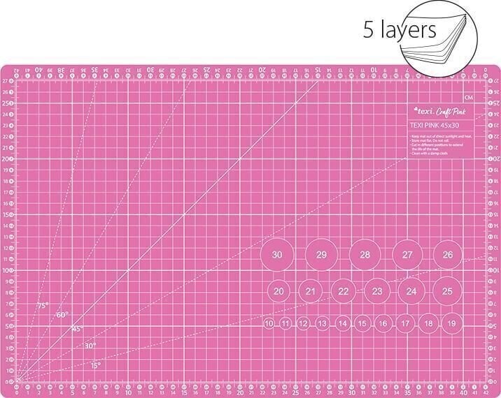 Подложка за рязане Texi Подложка за рязане 45 x 30 cm Pink