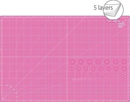 Vágószőnyeg Texi Vágószőnyeg 90 x 60 cm Pink - 1