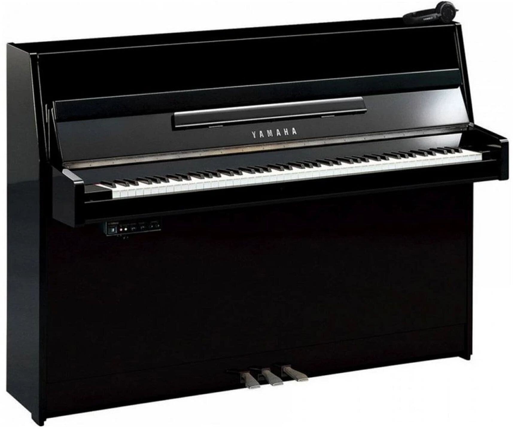 Piano Yamaha B1 SC3 PEC Polished Ebony with Chrome Piano