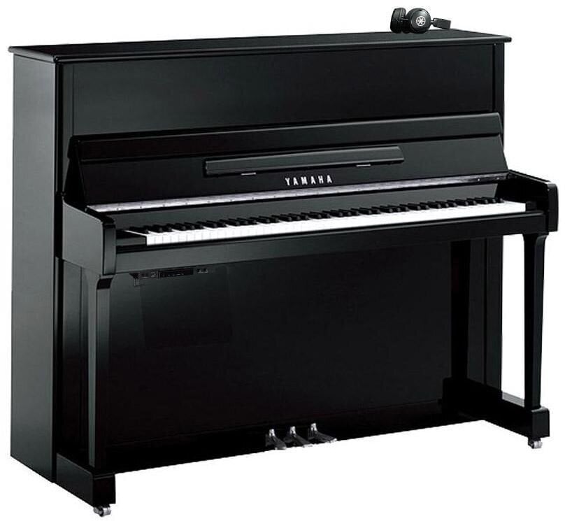 Akustični klavir Yamaha B3E SC3 PEC Polished Ebony with Chrome Akustični klavir