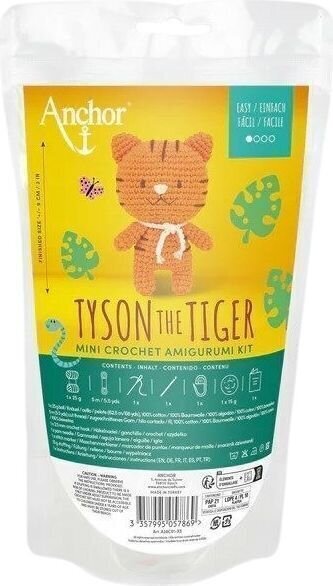 Häkelgarn Anchor A28C01-XS Tyson the Tiger Häkelgarn