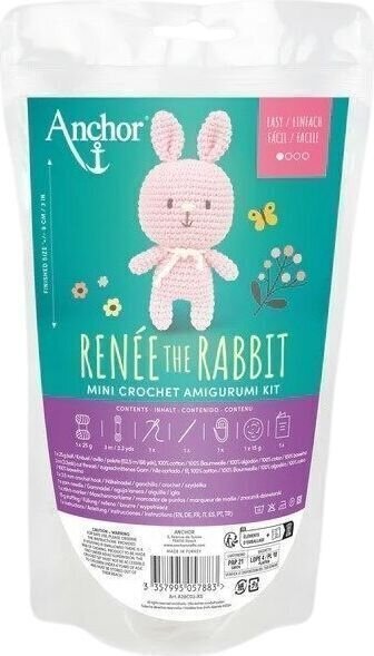 Häkelgarn Anchor A28C03-XS Renée the Rabbit Häkelgarn