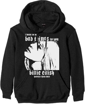 Hoodie Billie Eilish Hoodie Bad Things Unisex Black M - 1