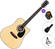 Pasadena PDC-100 SET Natural Dreadnought Guitar