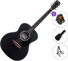 Jumbo Guitar Pasadena PG-100 SET Black Jumbo Guitar