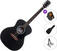 Jumbo Akustikgitarre Pasadena PG-100 SET Black Jumbo Akustikgitarre