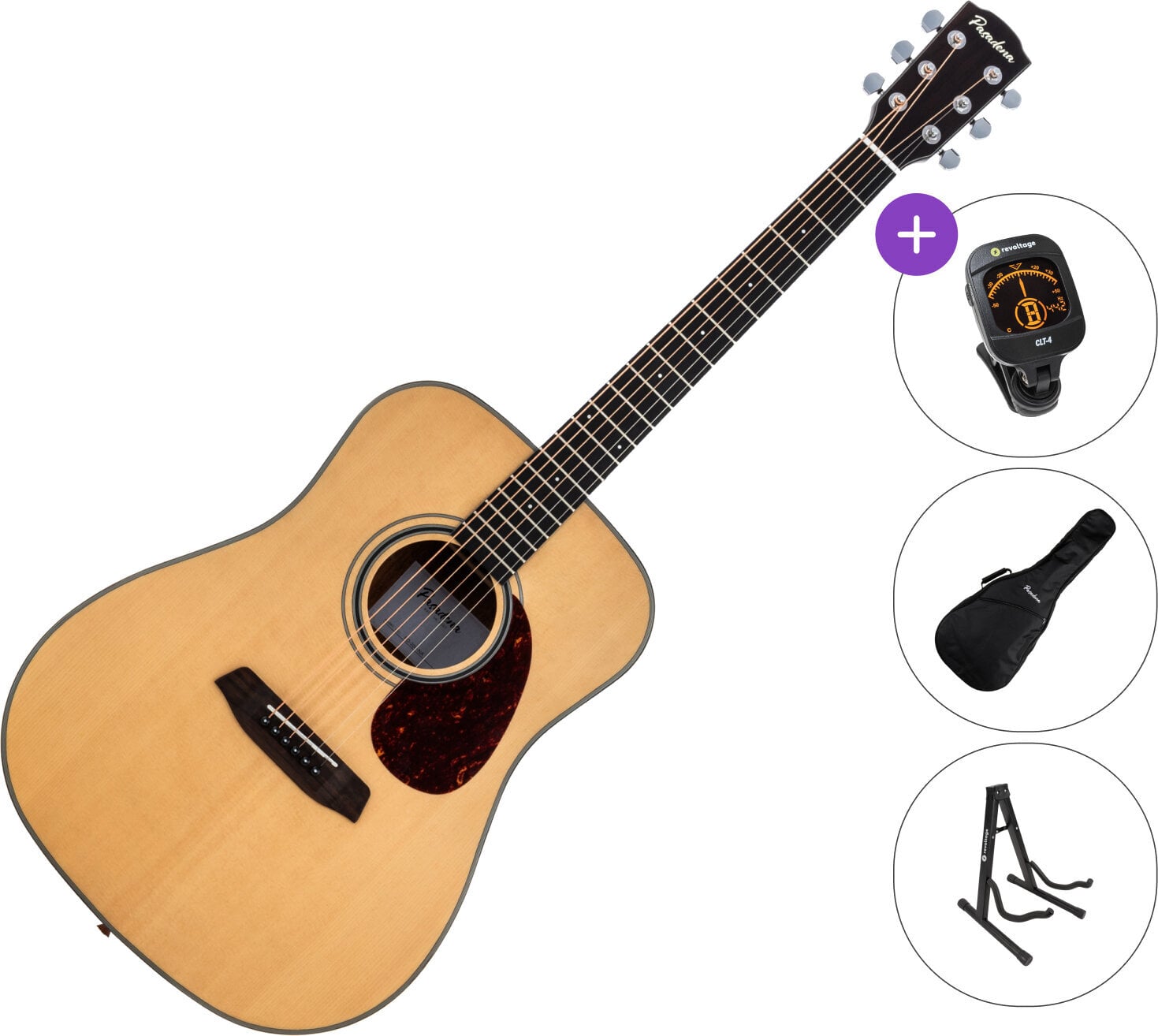 Akustična kitara Pasadena PD-200 SET Natural Akustična kitara