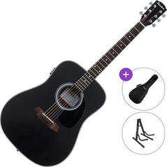 Elektro-akustična Dreadnought Pasadena PD-100E SET Black Elektro-akustična Dreadnought