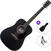 electro-acoustic guitar Pasadena PD-200E SET Black electro-acoustic guitar