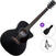 electro-acoustic guitar Pasadena PGC-200E SET Black electro-acoustic guitar