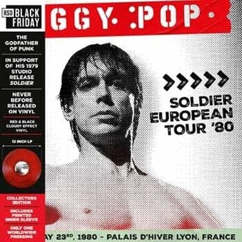 Vinyl Record Iggy Pop - Soldier European Tour '80 (Red & Black Smoke Coloured) (RSD) (LP) - 1
