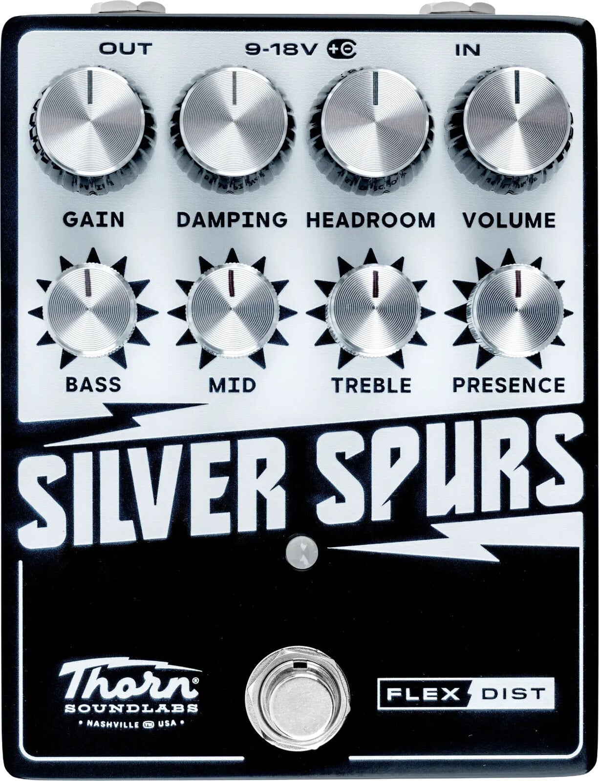 Kytarový efekt Thorn Soundlabs Silver Spurs - Flex Distortion Kytarový efekt