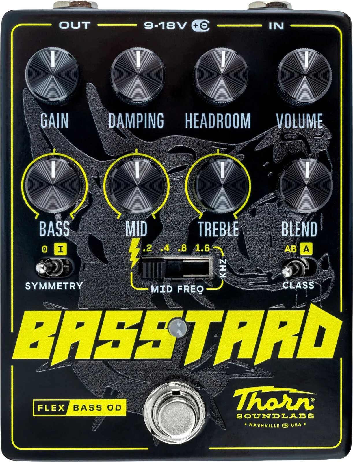Eфект за китара Thorn Soundlabs Basstard - Flex Bass Overdrive Eфект за китара