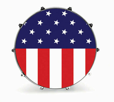 Кожа за барабани резонансна Evans INK24GRPAFLG 24" GRAPHIC AMERICAN FLAG Кожа за барабани резонансна - 1