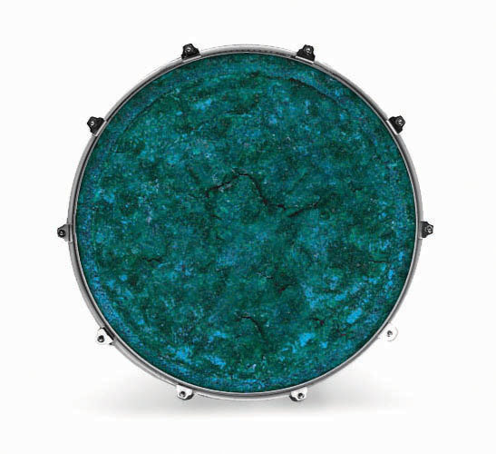 Cabeza de tambor resonante Evans INK24TXTBLRUST 24" TEXTURE BLUE RUST Cabeza de tambor resonante