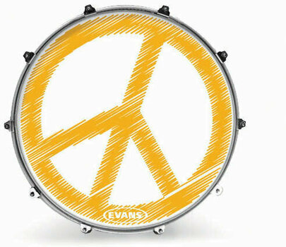 Кожа за барабани резонансна Evans 24'' WOODSTOCK PEACE - 1
