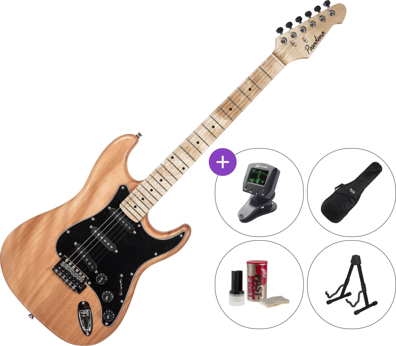 Guitare électrique Pasadena ST-MB SET Mahogany Guitare électrique