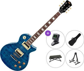 Elektrická kytara SX EC3H SET Translucent Blue Elektrická kytara