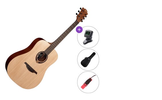 Akustická gitara LAG T70D DELUXE SET Natural Satin Akustická gitara - 1