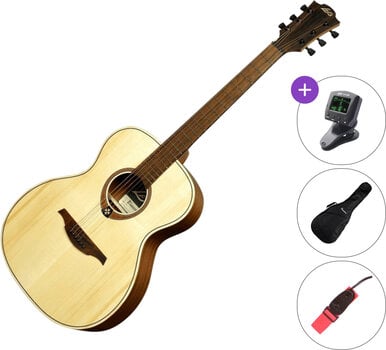 Guitare acoustique Jumbo LAG T70A deluxe set Natural Satin Guitare acoustique Jumbo - 1