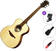 Guitare acoustique Jumbo LAG T70A deluxe set Natural Satin Guitare acoustique Jumbo