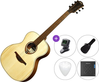 Guitare acoustique Jumbo LAG T70A SET 2 Natural Satin Guitare acoustique Jumbo - 1