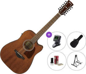 12-струнна електро-акустична китара Ibanez AW5412CE SET Open Pore Natural 12-струнна електро-акустична китара