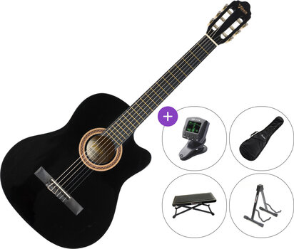 Guitarra clássica Valencia VC104C SET 4/4 Black Guitarra clássica - 1