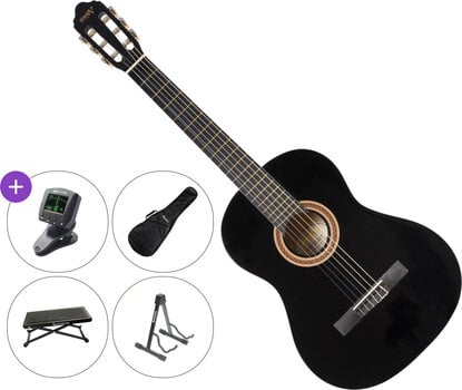 Konzertgitarre Valencia VC104L SET 4/4 Black Konzertgitarre - 1