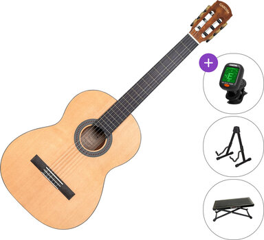 Klassisk gitarr Cascha CGC 200 SET 4/4 Natural Klassisk gitarr - 1