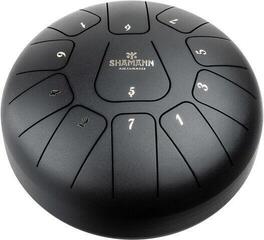Tongue Drum Shamann 8" 11 Notes F Major Matte Black Tongue Drum