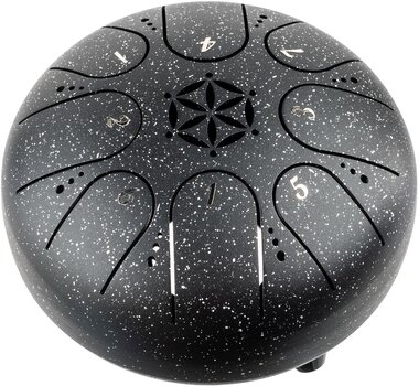 Tongue Drum Shamann 5" 8 Notes C5 Major Spackle Black Tongue Drum - 1
