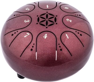 Tongue Drum Shamann 5" 8 Notes C5 Major Dark Red Tongue Drum - 1