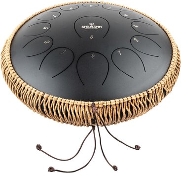 Язиковий барабан Shamann 14" 13 Notes C Major Spackle Black Язиковий барабан - 1
