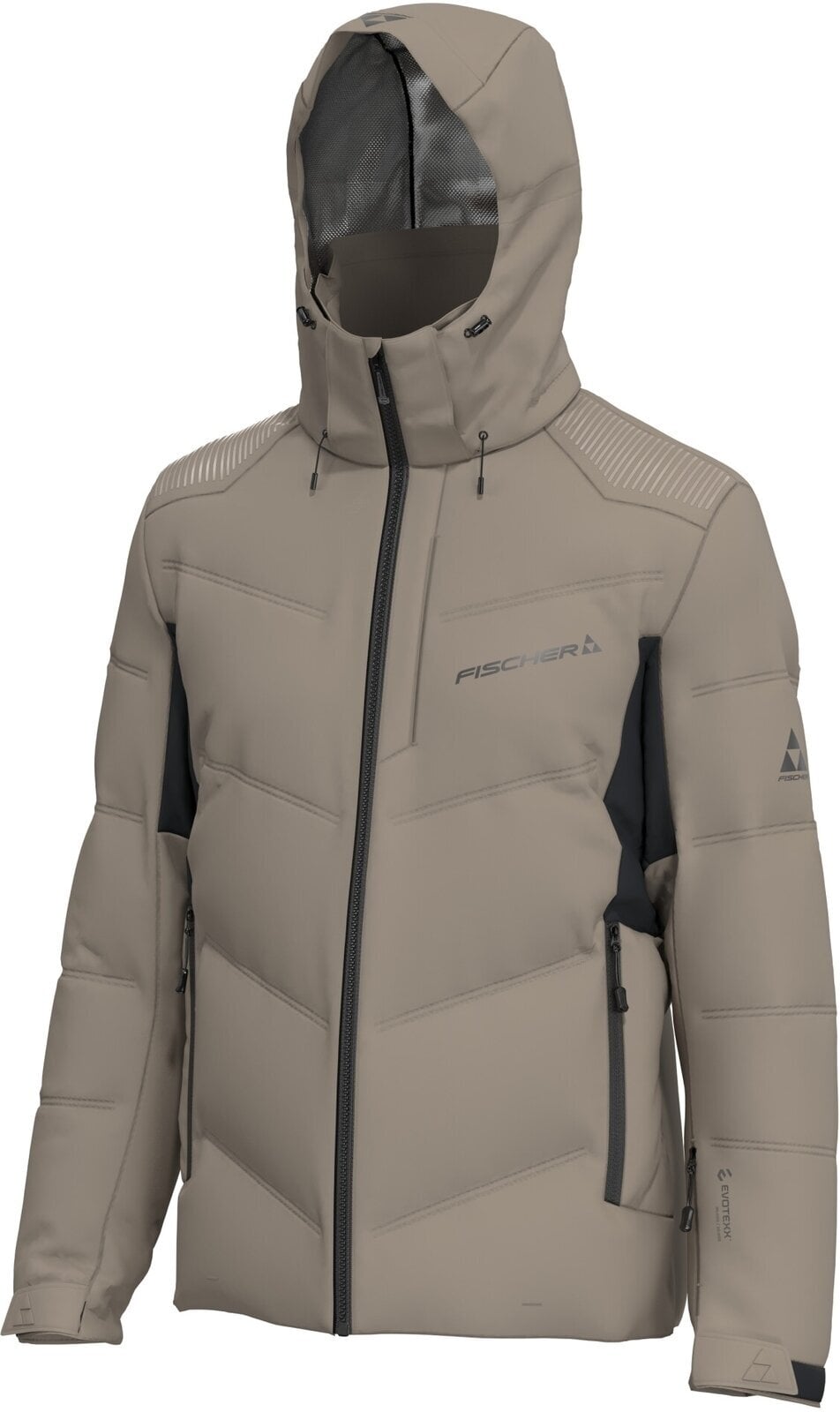 Lyžařská bunda Fischer Flash Jacket Cobblestone Beige M Lyžařská bunda