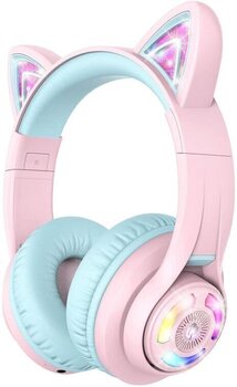 Слушалки за деца iClever Cat Ear BTH13 Pink Слушалки за деца - 1