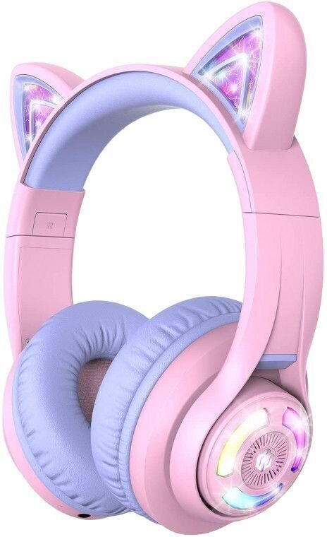 Слушалки за деца iClever Cat Ear BTH13 Purple Слушалки за деца