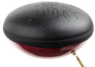Tongue Drum Shamann 12" 10 Notes with EQ 432Hz Spackle Black Tongue Drum
