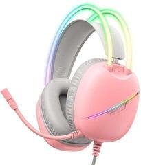 PC headset Onikuma X33 RGB Pink PC headset