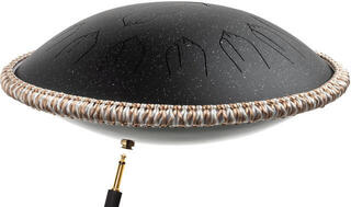 Tongue Drum Shamann 14" 15 Notes with EQ D Kurd 432Hz Spackle Black Tongue Drum