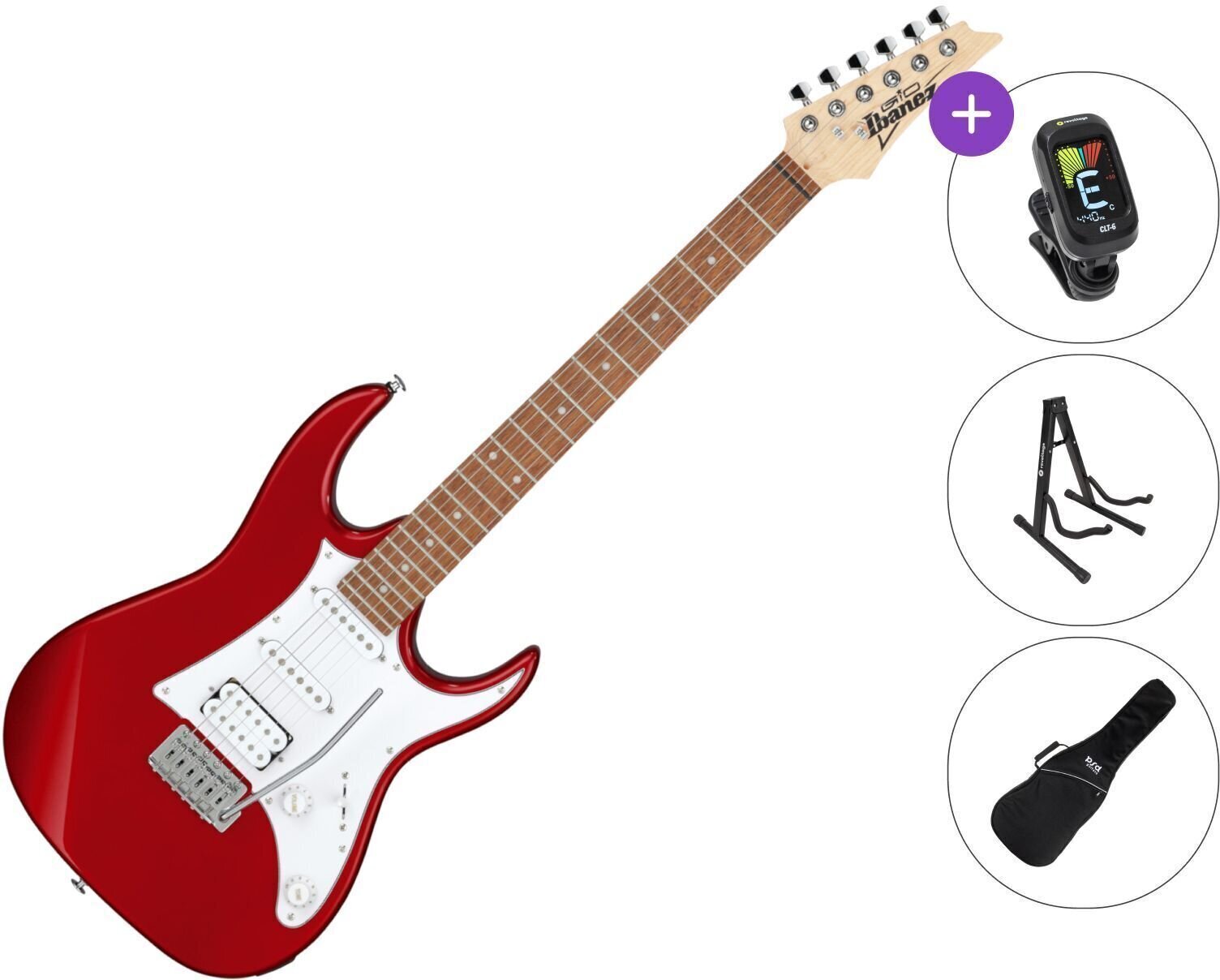 E-Gitarre Ibanez GRX40-CA SET Candy Apple E-Gitarre