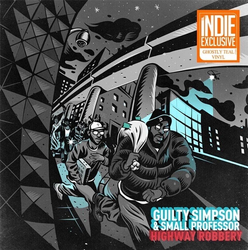 Disc de vinil Guilty Simpson/Small Professor - Highway Robbery (RSD Edition) (Reissue) (Ghostly Teal Coloured) (LP)