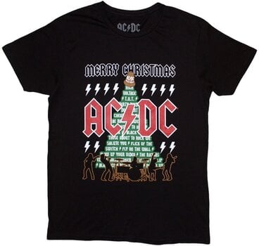 Shirt AC/DC Merry Christmas Black S Shirt - 1