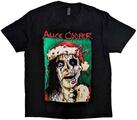 Alice Cooper Xmas Card Black S T-shirt