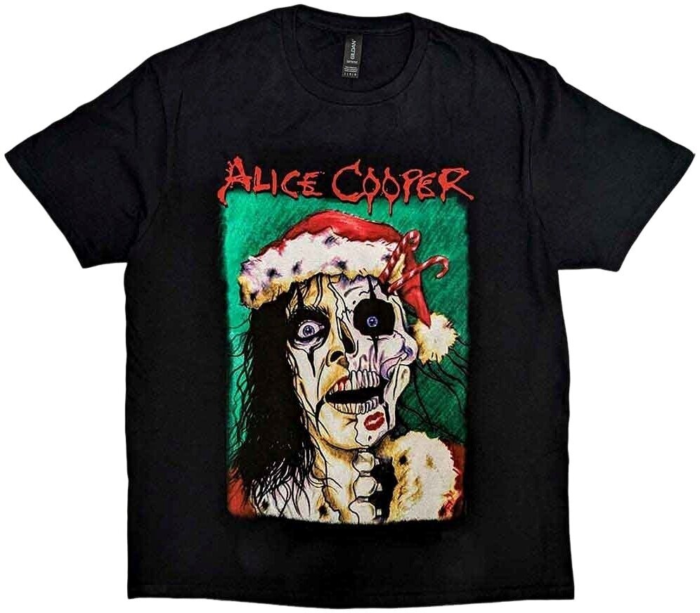 T-Shirt Alice Cooper T-Shirt Xmas Card Unisex Black XL